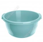 Таз кругл  6л, серо-голуб (d28,5 h14см) (26)