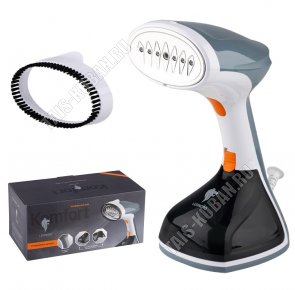 Отпариватель ручной д/одежды 1500Вт д/воды 200мл,2реж.пара, бело-серый (8) 