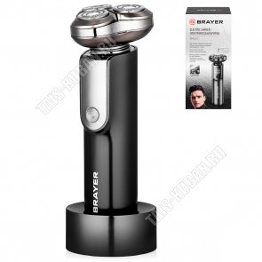 Эл.бритва роторная (аккум) 3Вт,бат.800m/Ah,графит (20) 