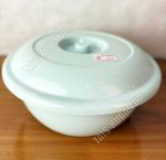 Таз с крышк  9л (d35,5 h17см) св.зелен (50)