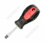 Отвертка Anti-Slip шлиц SL5х38мм CrV,2-х комп.руч,магнит.жало (12)