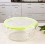 Контейнер для хранения с защелками (круглый) 0,41л d12 h5,5см 