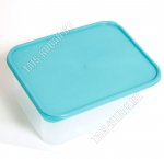 Контейнер бирюзовый/прозр, прямоуг 2,0л (44)