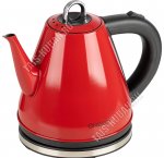 Чайник нержавеющая сталь 1,2л 950т диск, автоотключение, защита без воды, поворот на 360`, цвет красный (12)