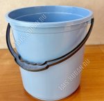 Ведро хоз-ное с мерн.шкала 15л (d30,5 h29см) синее (5)