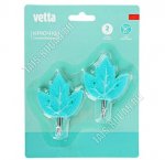 Vetta Крючок самоклей, полипропилен+металл, н-р 2шт (4,5х6,5см) 