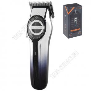 Машинка д/стрижки (аккум) 5Вт,4насад (3-13мм),лезвия сталь, черный/белый (24) 