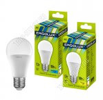 Ergolux-ЛОН E27 12Вт,холодн.4500К,светов.поток 1155Лм (аналог 100Вт обыч.лампы) h115 d60мм (10) 