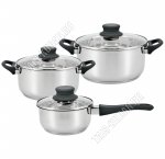 НАБОР посуды 3шт Polly (кастр ф.цил 2,0/3,0л d16/18см,ковш 1,3л d16см)