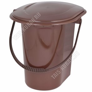 Ведро-туалет 18л нагруз.до 90кг,сиденье/крышка,коричн (40х35 h40см) Альтернатива (10) 