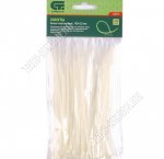 Хомуты плас. белые 150х2,5мм (100шт/уп) 