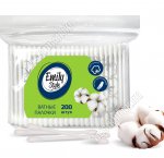 Ватные палочки (пакет) 200шт,пластик (24)