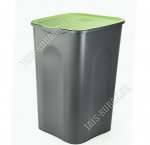 Бак 43л с откидной крышкой, сер/оливковый (34х34 h51см) (31)