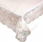 Скатерть ажурная, прям.(110х140см) бежев 