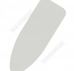 Чехол для гладилки (47х130см) хлопок+поролон, цвет пудрово-серый (10)