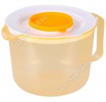 Кружка с крыш.д/миксера 2,5л (d18 h15см) с мерн.шкал.внутр,с ручк,прозр (10)