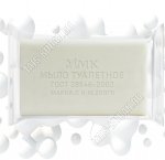 Мыло туалетное 200гр ординарное, прозрачный флоу-пак (60) 
