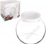 BELLA Банка с белой пласт.крышкой 2,14л (ф.боковая) п/уп