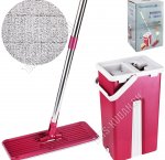 Комплект Ведро  5л бордо/серый +Швабра (8)