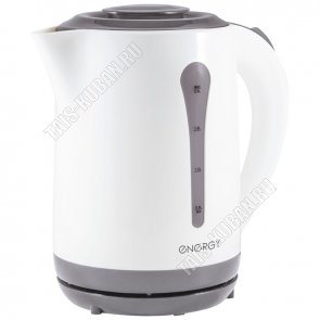 Чайник пластик 2,5л 2200Вт диск,защ.б/воды,индик,автооткл,бел/сер (8) 