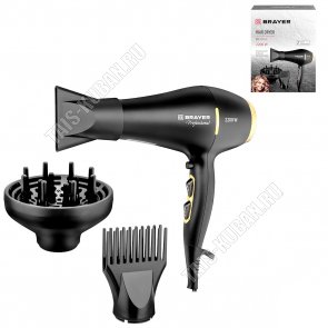 Фен 2200Вт 2скорости,черный (6) 