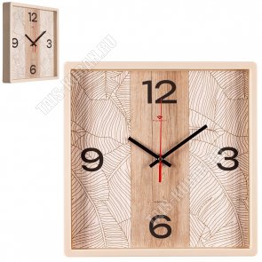 Часы (стекло/пластик) квадратные (30х30см) 