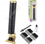 Машинка для стрижки (аккумуляторная) 2Вт, 4 уровня длиный(1,5/2/3/4),черн/золотой (100) 