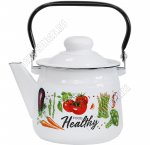 Veggies Чайник белый 1,5л (8)