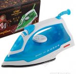 Утюг тефлон.подошв.2200Вт.сух.глажка, индикатор нагр,пар,спрей,самоочист,регулир.t,шарнир.вращ.шнура,цв.голубой (10)