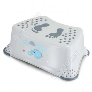 Подставка на ножках св.серый (30х20 h13см) прорезин вставки, Эльф (12) 