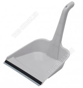 Совок мягкая кромка .23х18см,вертикал.руч L24см , серый (48) 