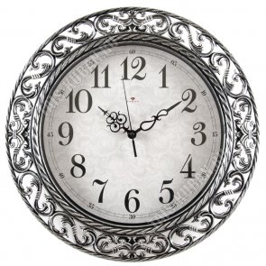 Часы (стекло/пластик) кругл.d40см 