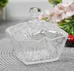 Сахарница с крышкой (квадрат) 0,2л 11х11 h10см 
