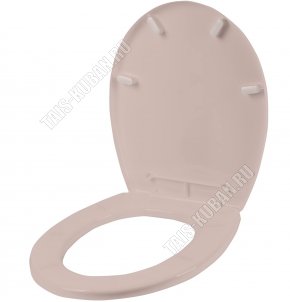 Сиденье д/унитаза бежевый (44,5х37 h7см) (17) 
