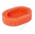 Губка-мыльница д/посуды овал (130х90 h35мм) микс (30)