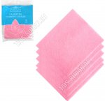 Салфетка вискозная 5шт (30х34см) 80г/м2, д/влажн. и сух. уборки, супервпит,неткан, цв.микс (40)