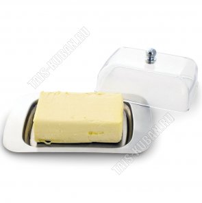 Масленка с акриловой крышкой 18х12 h6,5см (24) 