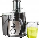Соковыжималка 1100Вт. мет.корпус/фильтр, д/сока-1л. жмых-1л, 2ск,импульс.реж, широк.горло 75мм(4)