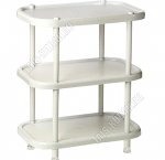 Этажерка 3-х яр (49х30 h58см) овал, мрамор (3)