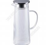 Кувшин 1,3л h24см с крышкой (рифл.цилиндр) п/у