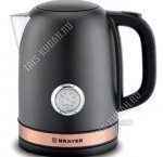 Чайник нерж. 1,7л 2200Вт диск,черн.матовый (8)