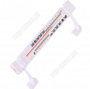 Термометр уличный окон, на липучке (L21х2,5см) пластик,уп.пакет с подвес (100) 