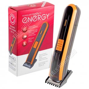 Машинка д/стрижки (аккум) 3Вт,600m/Ah,рег. уровня длины,лезв.нерж.ст, парикм.н-р,черн/оранж (24) 