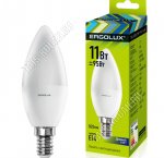 Ergolux-Свеча E14 11Вт, холодн.6500К (аналог 90Вт обыч.лампы) (10)