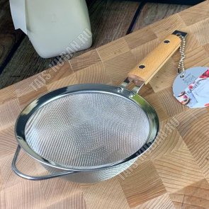 WOOD Сито d14,5см (двойное плетение) с деревянной ручкой,Lenardi (36) 