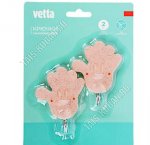 Vetta Крючок самоклей, полипропилен+металл, н-р 2шт (5х7см) 