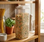 Контейнер с дозатором,латте 2,4л (15,5х9 h30,5см) (18)
